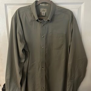Men's big tall, 100% cotton, L.L. Bean, wrinkle resistant shirt